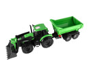 Auto Traktor Deutz-Fahr s přívěsem Worxx plast 75cm 1:15 v krabici 76x22x19cm