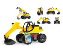 Bagr žlutočerný Giga Trucks plast 62cm