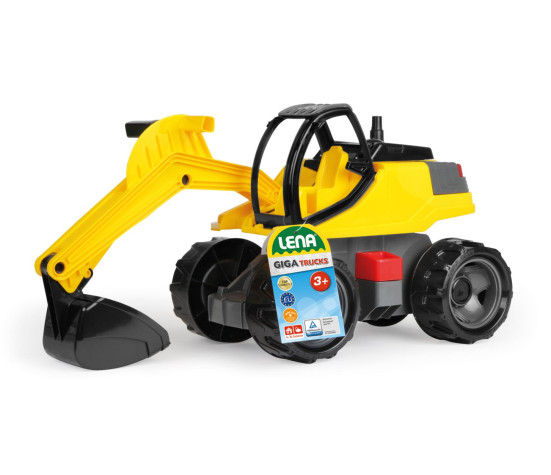 Bagr žlutočerný Giga Trucks plast 62cm