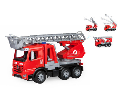 Auto hasiči s žebříkem Mercedes Arocs plast 47cm