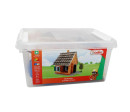 Stavebnice Teifoc Letní dům 320ks v plastovém boxu 33x24x16cm v krabici