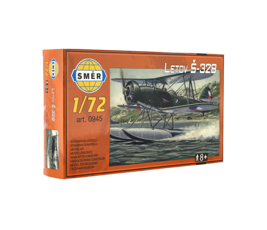 Model Letov Š-328 plast 19x14,4cm v krabici 25x14,5x5cm