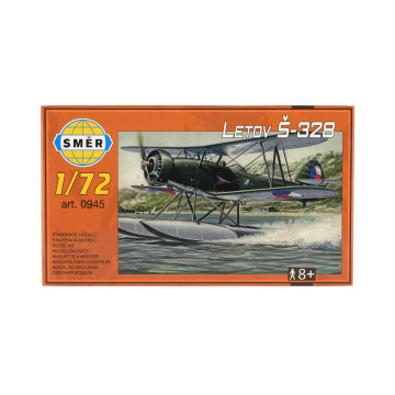 Model Letov Š-328 plast 19x14,4cm v krabici 25x14,5x5cm