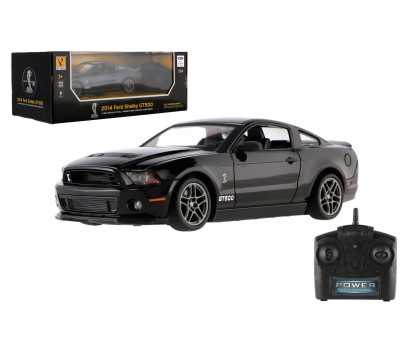 Auto RC Ford Shelby GT500 plast 18cm 2,4GHz na dálk. ovládání na baterie se světlem v krabici 29x11