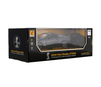 Auto RC Ford Shelby GT500 plast 18cm 2,4GHz na dálk. ovládání na baterie se světlem v krabici 29x11