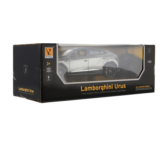 Auto RC Lamborghini Urus plast 20cm 2,4GHz na dálk. ovládání na baterie se světlem v krabici 29x11