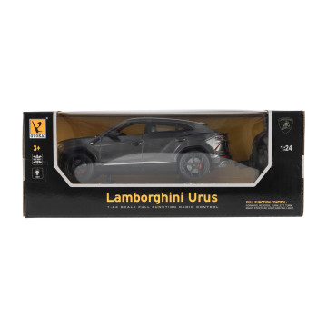 Auto RC Lamborghini Urus plast 20cm 2,4GHz na dálk. ovládání na baterie se světlem v krabici 29x11