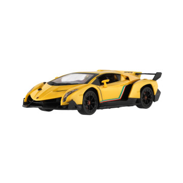 Auto RC Lamborghini plast 20cm 2,4GHz na dálk. ovládání na baterie se světlem v krabici 29x11x14cm