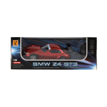 Auto RC BMW Z4 plast 18cm 2,4GHz na dálk. ovládání na baterie se světlem v krabici 29x11x14cm