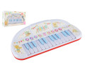 Piánko zvířátka plast 35cm pro nejmenší na baterie se zvukem v krabici 43x24x9cm