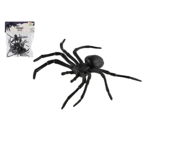 Pavouk černý 5ks plast 10x5cm v sáčku