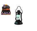 Mini lampička/svítilna strašidelná Halloween plast 7x12cm na baterie se světle, zvukem 12ks v boxu