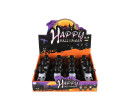 Mini lampička/svítilna strašidelná Halloween plast 7x12cm na baterie se světle, zvukem 12ks v boxu