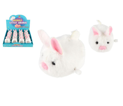 Králík/Králíček na natažení plast/plyš 8cm 16ks v boxu