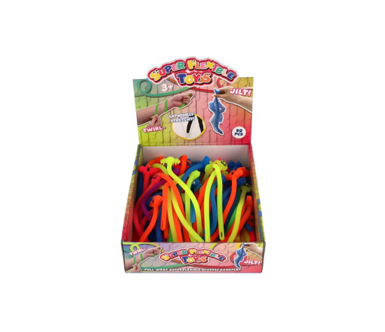 Hračka antistresová halloween natahovací silikon 20cm 6 druhů 90ks v boxu