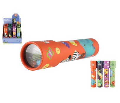 Kaleidoskop - Krasohled Zvířata papír 19cm 4 barvy 12ks v boxu
