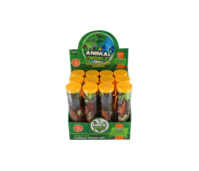 Dinosauři plast 5-8cm v tubě 12ks v boxu