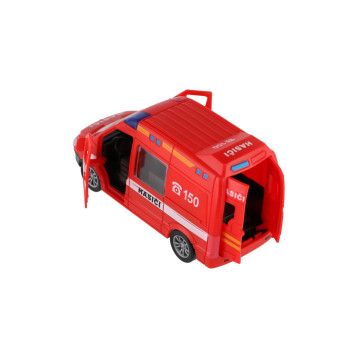 Auto hasiči plast 12cm na setrvačník 10ks v boxu
