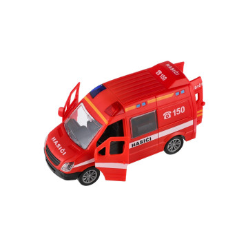 Auto hasiči plast 12cm na setrvačník 10ks v boxu