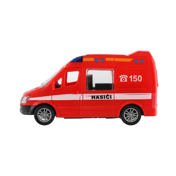 Auto hasiči plast 12cm na setrvačník 10ks v boxu