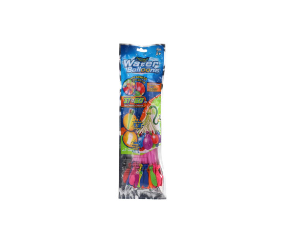 Vodní bomby 37ks s nástavcem na kohoutek v sáčku 10x32cm