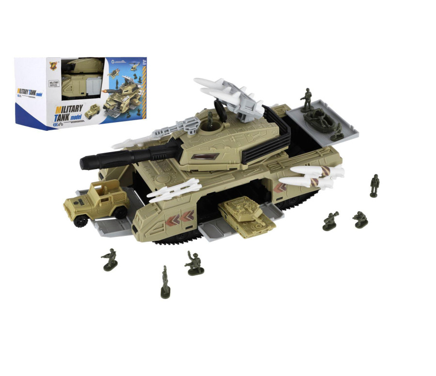 Tank s doplňky plast 13x25cm na volný chod v krabici 28x15x13cm