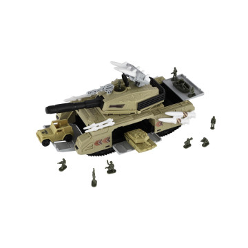 Tank s doplňky plast 13x25cm na volný chod v krabici 28x15x13cm