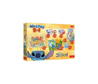 Mix & Play 8v1 Stitch společenská hra v krabici 40x27x5cm