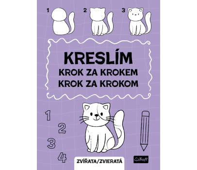 Pracovní sešit Kreslím krok za krokem zvířata 20x27,5cm