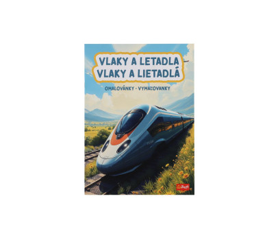 Omalovánky Vlaky a letadla 20x27,5cm