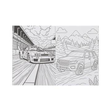 Omalovánky Auta 20x27,5cm