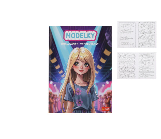 Omalovánky Modelky 20x27,5cm