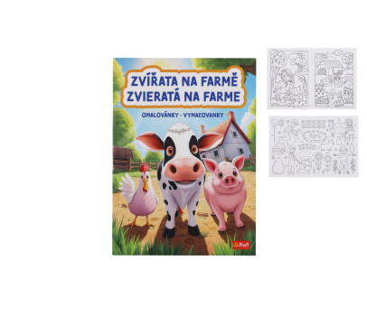 Omalovánky Zvířata na farmě 20x27,5cm