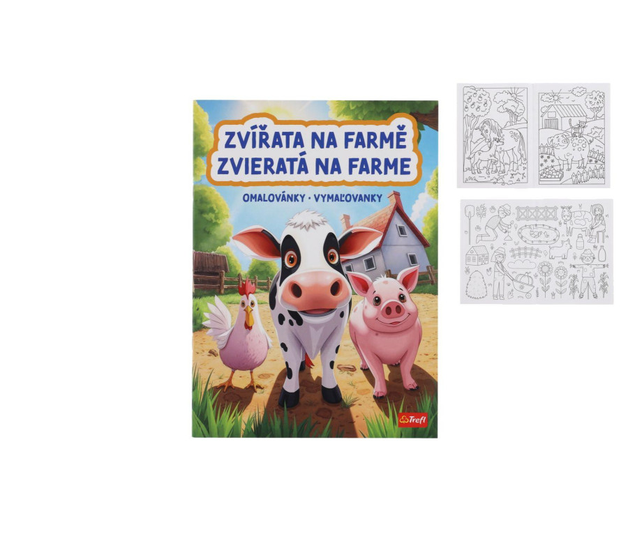 Omalovánky Zvířata na farmě 20x27,5cm