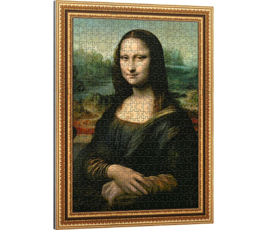 Puzzle deskové ArtFrame: Mona Lisa, Leonardo da Vinci 40x55,5cm 500 dílků ve fólii