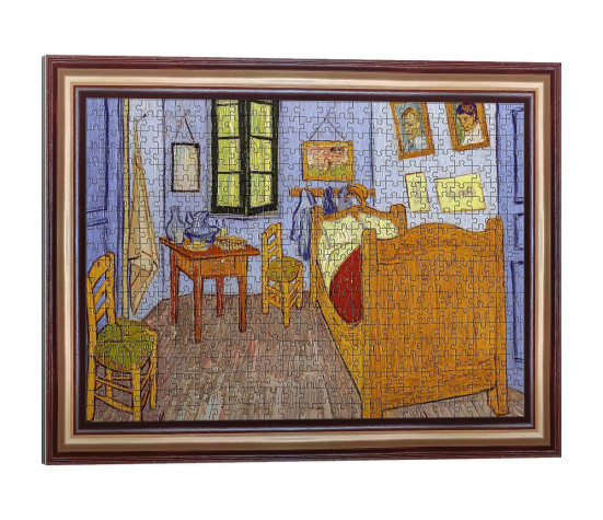 Puzzle deskové ArtFrame: Vincentův pokoj v Arles - Vincent van Gogh 55,5x40cm 500 dílků ve fólii