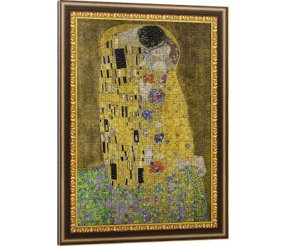 Puzzle deskové ArtFrame: The Kiss (Polibek) - Gustav Klimt 40x55,5cm 500 dílků ve fólii