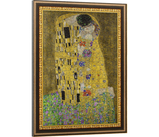 Puzzle deskové ArtFrame: The Kiss (Polibek) - Gustav Klimt 40x55,5cm 500 dílků ve fólii