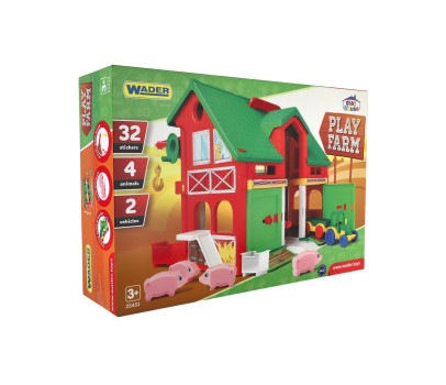Domeček Farma stáj 30x37cm v krabici 59x40x15cm Wader