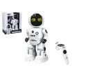 Robot na infra ovládání plast 26cm na baterie se světlem se zvukem v krabici 26x31x11cm