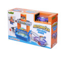 Automyčka + auto měnící barvu plast s doplňky v krabici 30x19cm