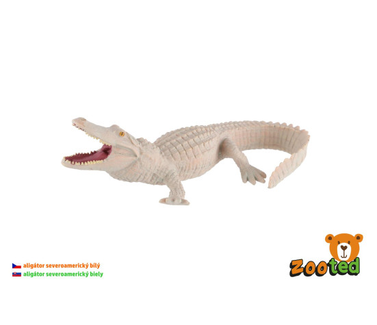 Aligátor severoamerický bílý zooted plast 15cm