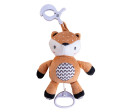 Srneček babyted natahovací hrací strojek plyš 30cm závěs na postýlku/kočárek na kartě v sáčku 0m+