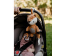 Srneček babyted natahovací hrací strojek plyš 30cm závěs na postýlku/kočárek na kartě v sáčku 0m+
