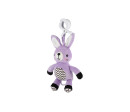 Zajíček babyted natahovací hrací strojek plyš 30cm závěs na postýlku/kočárek na kartě v sáčku 0m+