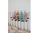 Zajíček babyted natahovací hrací strojek plyš 30cm závěs na postýlku/kočárek na kartě v sáčku 0m+