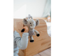 Slon babyted natahovací hrací strojek plyš 30cm závěs na postýlku/kočárek na kartě v sáčku 0m+