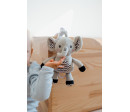 Slon babyted natahovací hrací strojek plyš 30cm závěs na postýlku/kočárek na kartě v sáčku 0m+