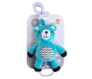 Medvídek babyted natahovací hrací strojek plyš 30cm závěs na postýlku/kočárek na kartě v sáčku 0m+