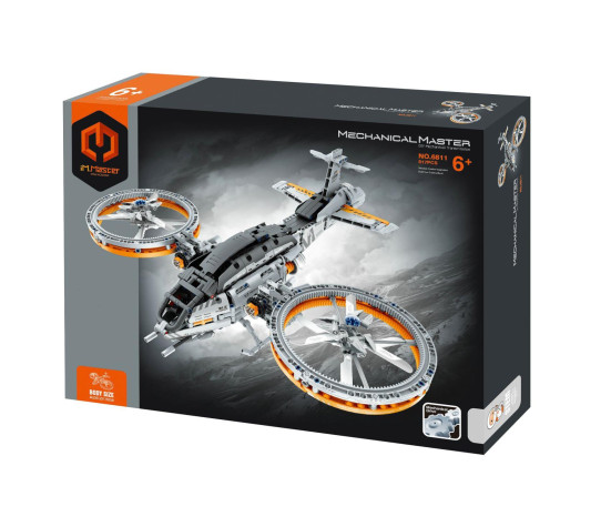 Stavebnice iM.MASTER vesmírná loď s mechanickým pohonem plast 850 dílků v krabici 35x27x7cm